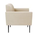 Ver imagem 3 de Poltrona Pés Villach Marisa Suede Bege D03 - D'Rossi