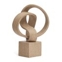 Ver imagem 1 de Escultura Decorativa Abstrata em Poliresina Areia 26cm 21559 Mart