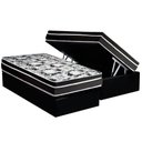 Ver imagem 1 de Conjunto Box Baú Solteiro: Colchão Espuma Luckspuma D45 Gran Luck Pro + Base Crc Suede Black(