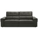 Ver imagem 3 de Sofá Retrátil Reclinável para Sala 3 Lugares 250cm Samir F04 Veludo Marrom Escuro - Lyam Decor