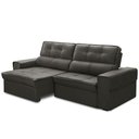 Ver mais imagens de Sofá Retrátil Reclinável para Sala 3 Lugares 250cm Samir F04 Veludo Marrom Escuro - Lyam Decor