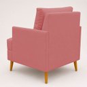 Ver imagem 3 de Poltrona Decorativa Serena Suede para Sala Recepção Escritório Conforto Luxo Almofada Solta