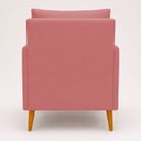 Ver imagem 4 de Poltrona Decorativa Serena Suede para Sala Recepção Escritório Conforto Luxo Almofada Solta
