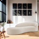 Ver imagem 2 de Divã Recamier Orgânico França 180cm Lado Esquerdo Linho Bege - Amarena Moveis