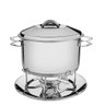 Rechaud Tramontina Solar em Aço Inox Fundo Triplo com Fogareiro e Tampa de Inox 7,8 L - 4