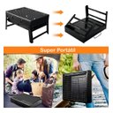 Ver imagem 4 de Mini Churrasqueira Portatil Dobrável com Gaveta 33cm Snh08 Snel Home