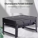 Ver imagem 5 de Mini Churrasqueira Portatil Dobrável com Gaveta 33cm Snh08 Snel Home