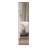 Guarda Roupa Armário Modulado 1 Porta com Espelho Escócia Amêndola para Quarto - 2