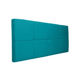 Painel Cabeceira Casal 1,40cm Suede Azul Turquesa SMF DECOR - 1