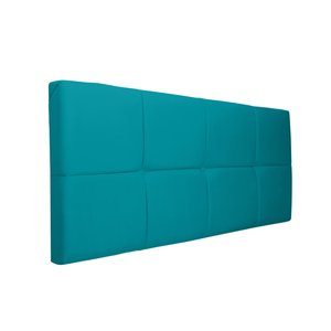 Painel Cabeceira Casal 1,40cm Suede Azul Turquesa SMF DECOR