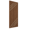 Porta Frisada R30k 210x90cm 35mm Reforço Fechadura:imbuia - 2