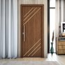 Porta Frisada R30k 210x90cm 35mm Reforço Fechadura:imbuia - 1