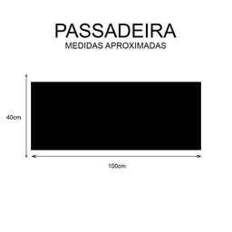 tapete passadeiraTapete chá florido 100x40cm - 3