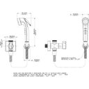 Ver imagem 2 de Ducha Higiênica com Registro e Derivação com Gatilho Docol Next 1/2"