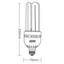 Ver imagem 2 de Lâmpada Compacta 40W Taschibra 220V Luz Branca