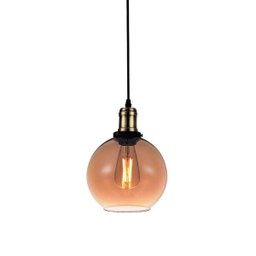 Pendente Vintage Vidro Âmbar Globe Blumenau - 1