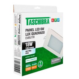 PAINEL DE LED QUADRADO PARA EMBUTIR 6500K 18W TASCHIBRA - 3