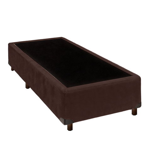 Cama Box Solteirão Marrom Nature 96x203