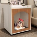 Ver imagem 1 de Mesa de Cabeceira Pet Martinez Off White Freijo