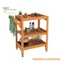 Ver imagem 5 de Barzinho Aparador Carrinho Multiuso Organizador Cloud 640 Mm