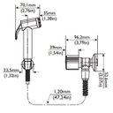 Ver imagem 2 de Ducha Higiênica com Registro e Gatilho Docol Itapema Bella 1/2" Chrome
