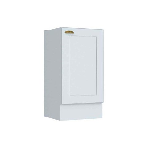 Gabinete de Cozinha Modulado Balcão Americana c/ 1 Porta s/ Tampo Branco - Henn