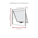 Ver imagem 2 de Janela Maxim-Ar sem Grade 80CMX60CM em Alumínio Branco com Vidro – Vitrolar
