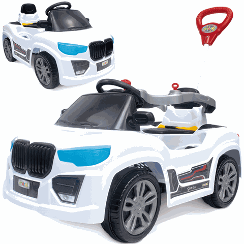 Carrinho de Passeio e Pedal Infantil Maral Bm Car Branco - Estilo e Diversão para Os Pequenos