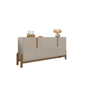 Ver imagem 1 de Buffet Aparador Sala Lizz 170cm Off White Marrom Cedro Casa D
