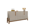 Ver imagem 1 de Buffet Aparador Sala Lizz 170cm Off White Marrom Cedro Casa D