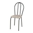 Ver imagem 1 de Cadeira Tubular Cromo Preto 004 Assento Rattan