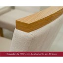 Ver mais imagens de Sala de Jantar Completa Solus Tampo Madeirado C/ Vidro 160x90cm e 6 Cadeiras Malu Nature/veludo