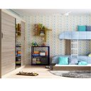 Ver imagem 2 de Estante Aço 3 Prateleiras Livros Cozinha Quarto Eaf007 Azul