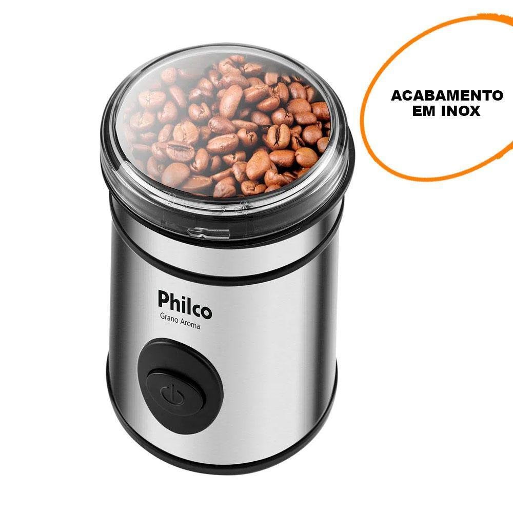 Moedor de Café Philco Grano Aroma 200w Inox - Pmc01i - 127v - 3