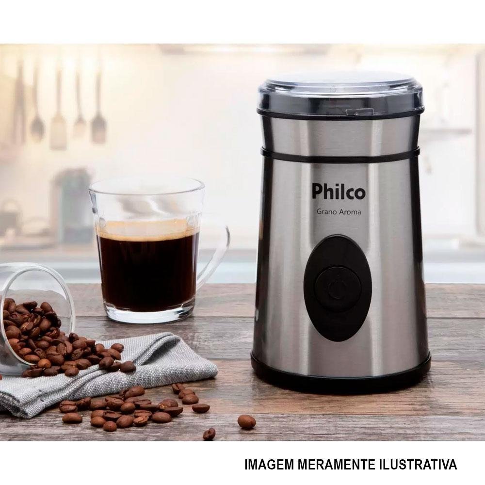 Moedor de Café Philco Grano Aroma 200w Inox - Pmc01i - 127v - 5