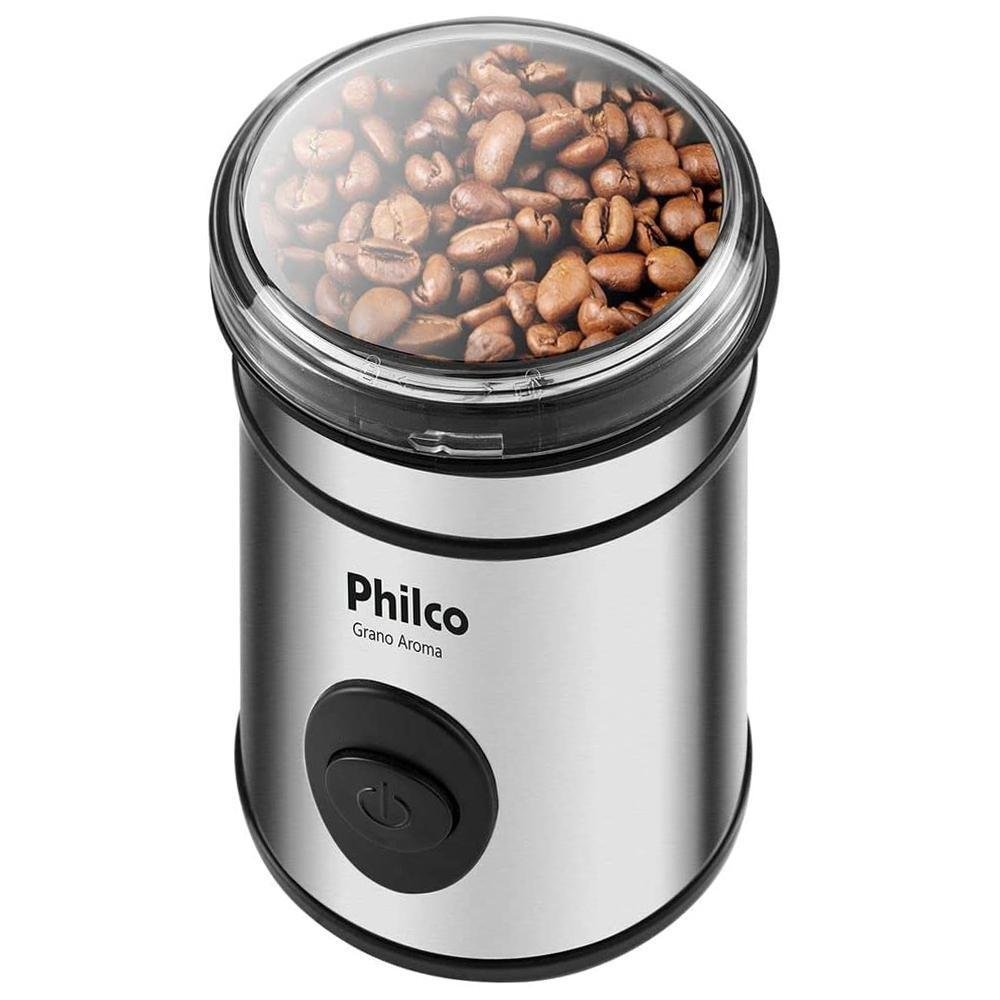 Moedor de Café Philco Grano Aroma 200w Inox - Pmc01i - 127v