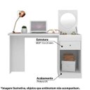 Ver imagem 2 de Escrivaninha Penteadeira Camarim Desejo