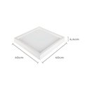 Ver imagem 2 de Painel de Led Nordecor Quadrado Kais de Sobrepor Recuado 36w Bivolt Branco 6500k Luz Branca 4269