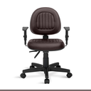 Ver imagem 2 de Cadeira Executiva Costura H Back C/braços Marrom