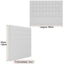 Ver imagem 2 de Cabeceira para Cama Box King 195cm Libia Linho Bege- Sallar Home