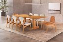 Ver imagem 1 de Sala de Jantar Moderna 8 Cadeiras - Sora - Requinte Salas