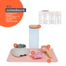 Kit pet alimentação e pelúcia com pote e pá 5 pçs - Oikos - 2