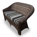 Ver imagem 2 de Conjunto de Sofá Fibra Sintética Bali - 1 Sofá 2L + 2 Poltronas + 1 Mesa Centro - Tecido Illimani Pr