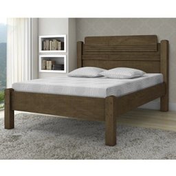 Cama Casal Paris 100% Mdf Castanho Touch Gabrielli - 1 Cama Casal Paris 100% Mdf Castanho Touch Gabrielli - 1