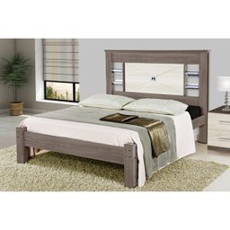 Cama Casal Amsterdam 100% MDF Carvalho Avela Gabrielli - 3