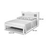 Cama Casal Munique 100% MDF Branco Gabrielli - 2