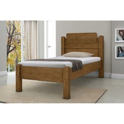 Cama Solteiro Paris 100% Mdf Grenat Touch Gabrielli - 3 Cama Solteiro Paris 100% Mdf Grenat Touch Gabrielli - 3