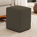 Ver imagem 2 de Kit 02 Puffs Decorativos Sala de Estar Quadrado 36x47cm Linho Cacau - Desk Design