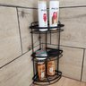 Porta Shampoo Triplo Multiuso Suporte Para Shampoo Preto Fosco Maragogi Schmitt - 8