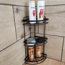 Ver mais imagens de Porta Shampoo Triplo Multiuso Suporte Para Shampoo Preto Fosco Maragogi Schmitt